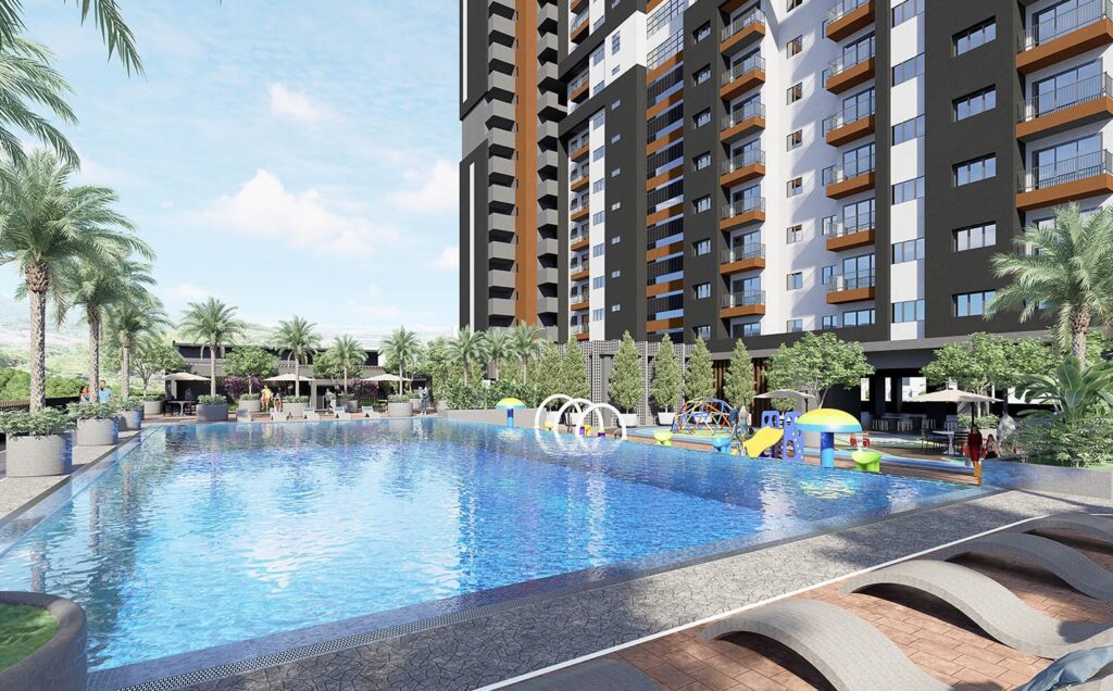 Alamanda Heights Seri Kembangan pool and playground, artist's impression