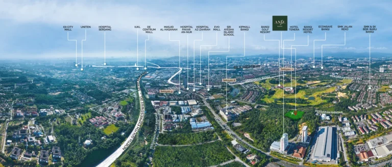 Anja Residence Bangi aerial view, artist's impression