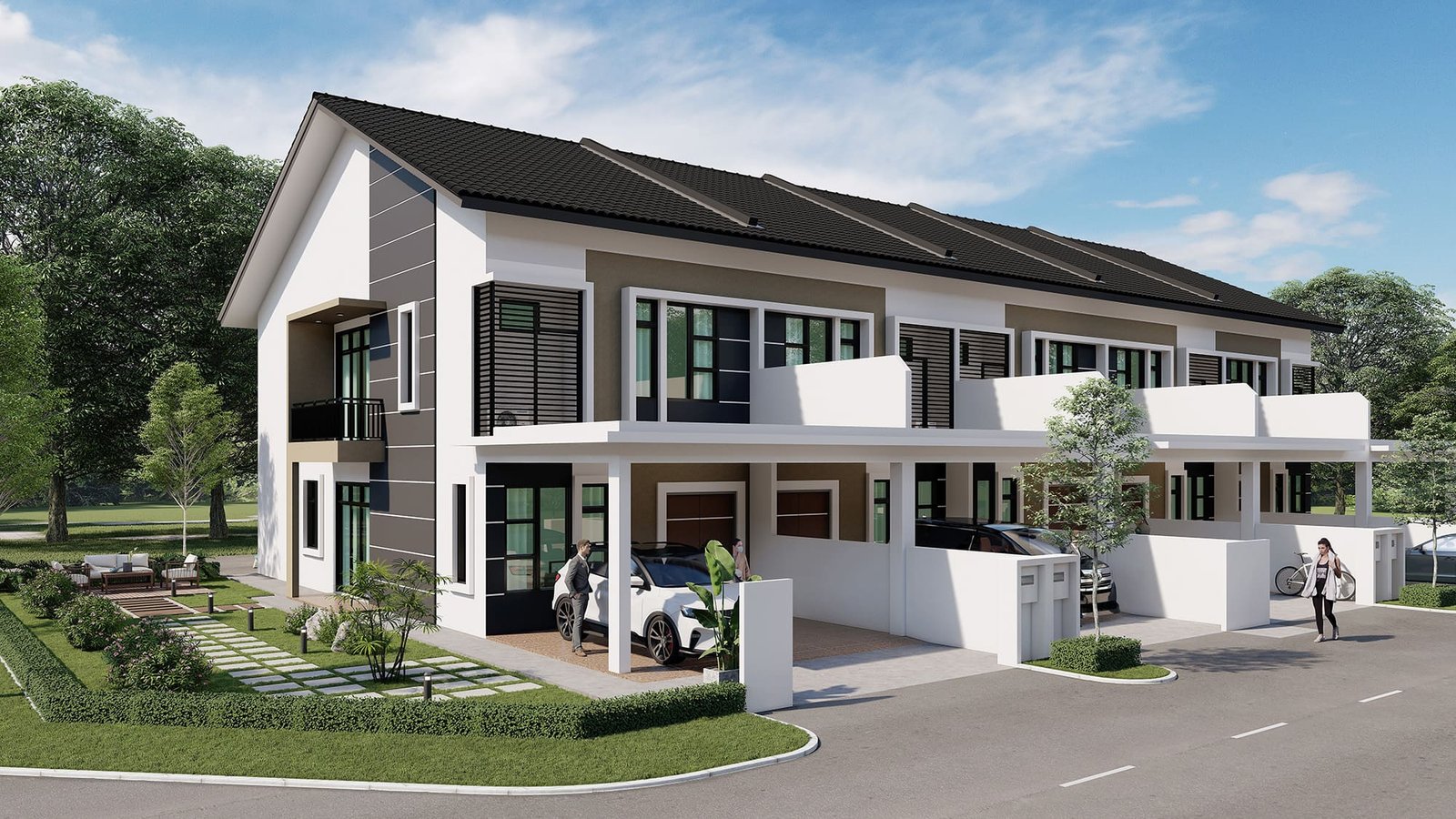 Bandar Layangkasa double-storey terrace render