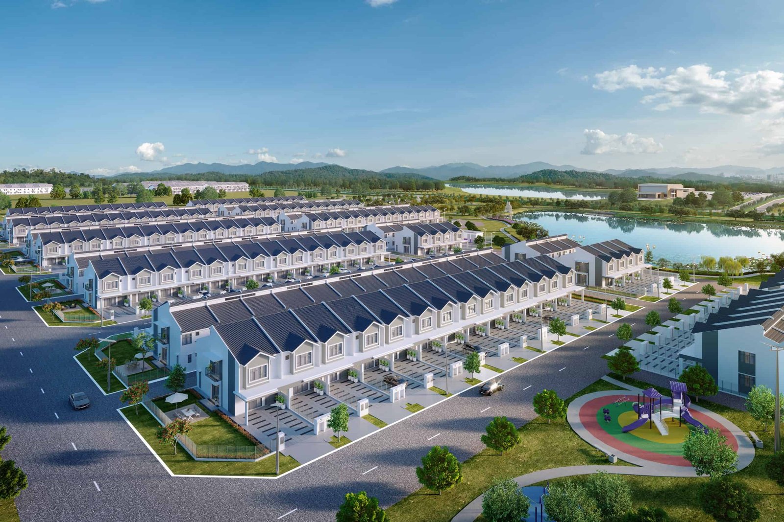 Aerial impression of Jasmine 3 at Meridin East, Pasir Gudang