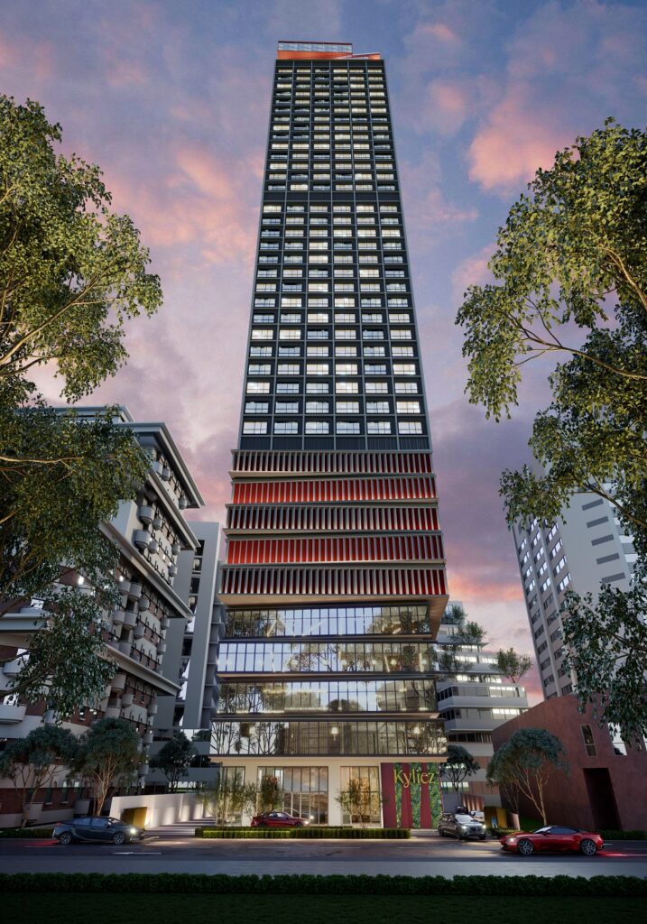 Kyliez Suites @ KL City Centre, artist's impression of the tower | Kyliez Suites 吉隆坡市中心大楼外观效果图