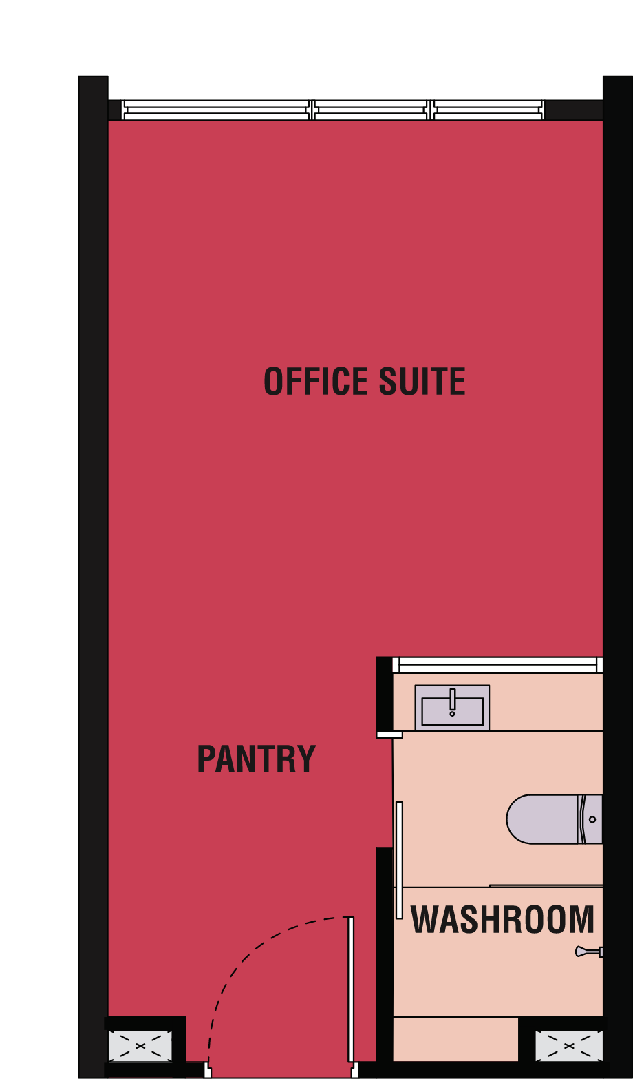 Kyliez Suites KL floor plan Type C3 and C4, studio, 323 sq ft