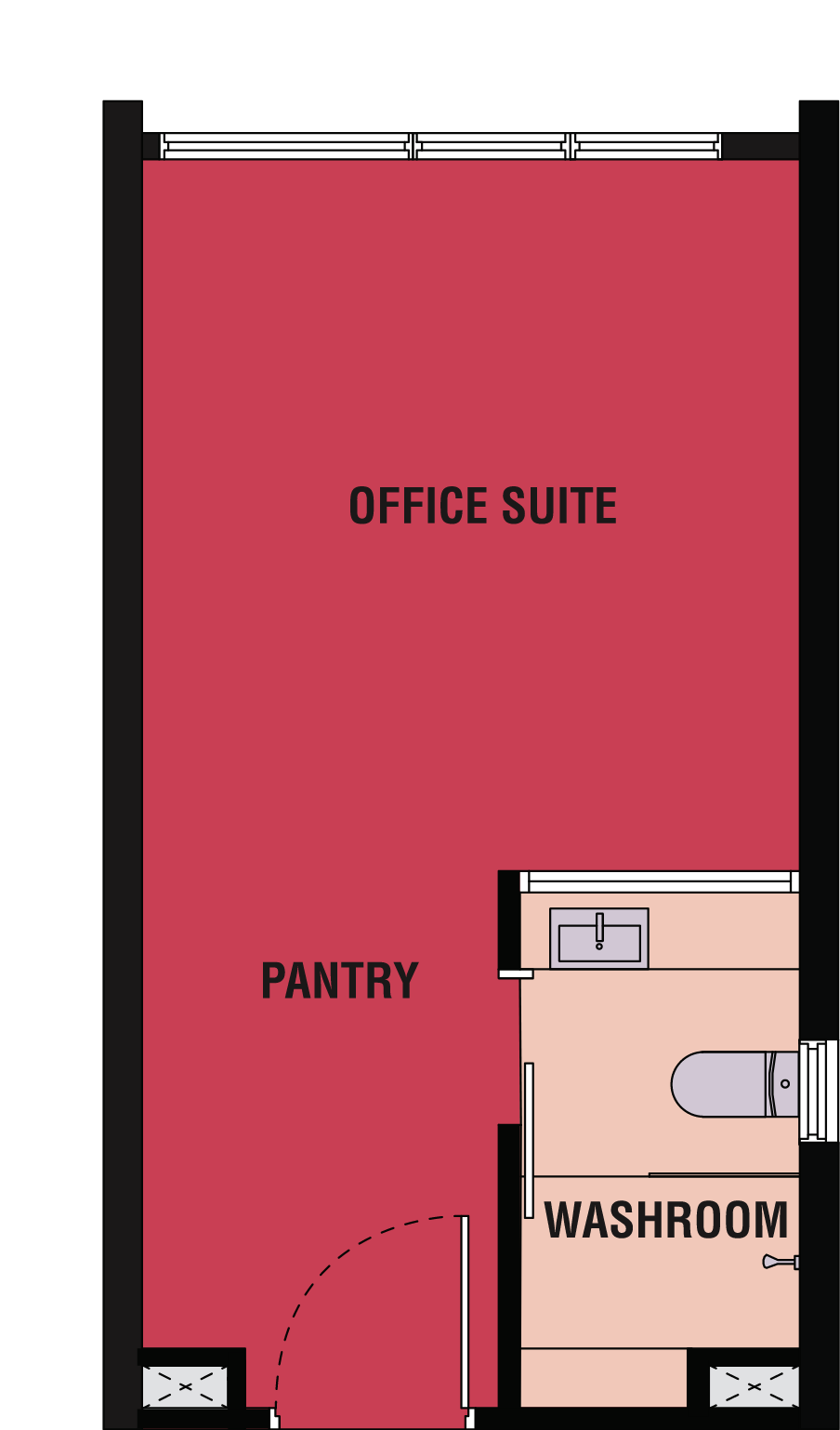 Kyliez Suites KL floor plan Type C5 and C6, studio, 323 sq ft