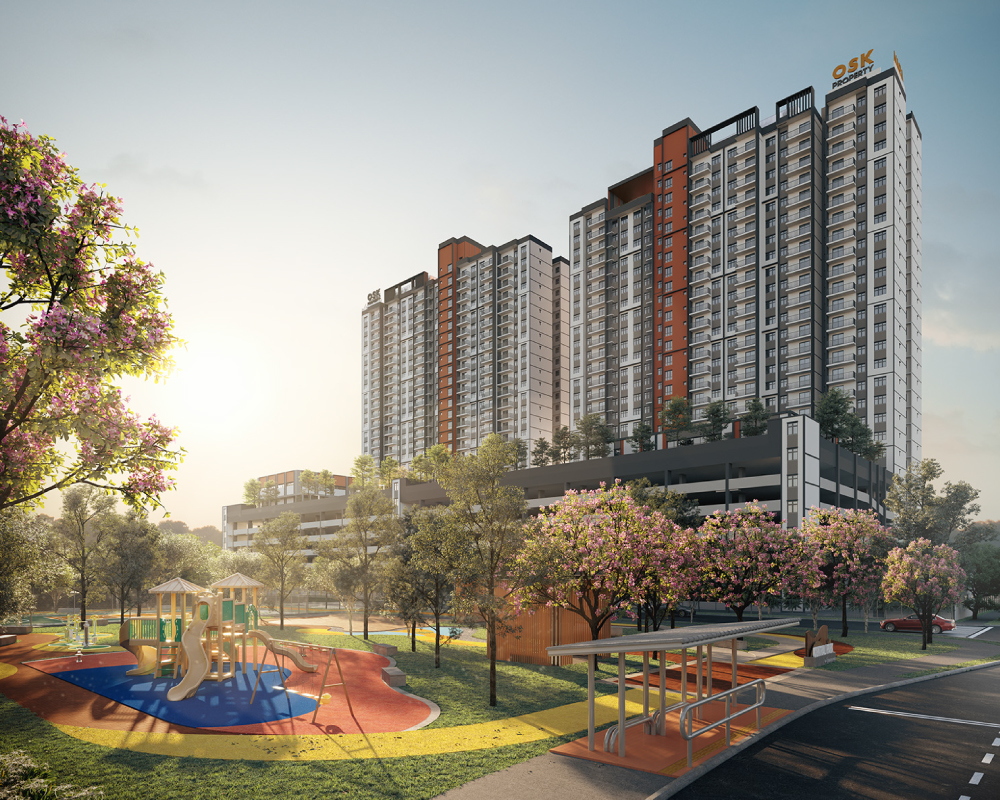 NARA at Shorea Park serviced apartments in Puchong, artist's impression