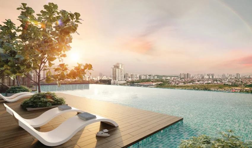 Oaka Residences Bukit Jalil infinity pool, artist's impression
