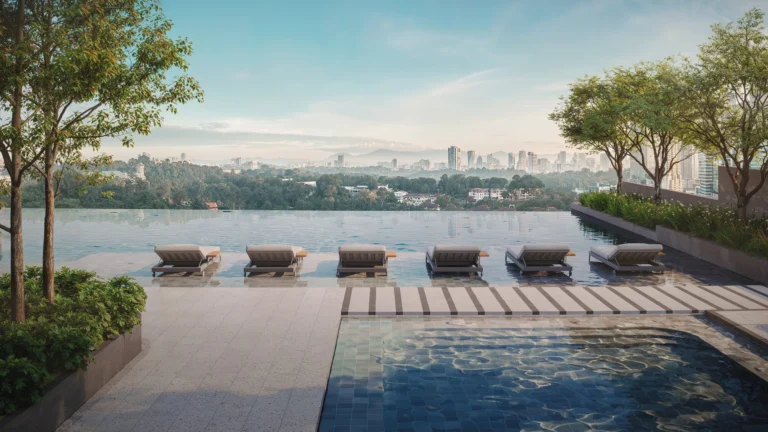 Parkside Residences Setia Federal Hill Level 8 infinity pool, artist's impression