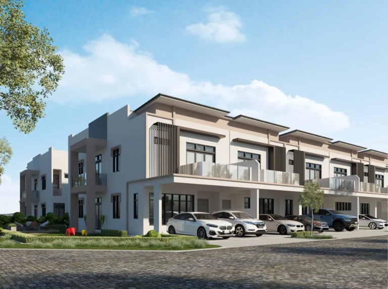 Pulai Bestari Phase 4 two-storey terrace houses, 22 ft x 70 ft, artist impression