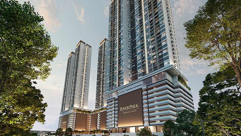 River Park @ Bangsar South, artist's impression of the towers | River Park 南孟沙 外观效果图