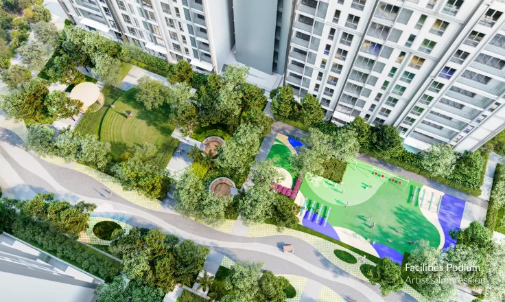 Sanderling 2 Lakefront Cyberjaya facilities podium, artist's impression