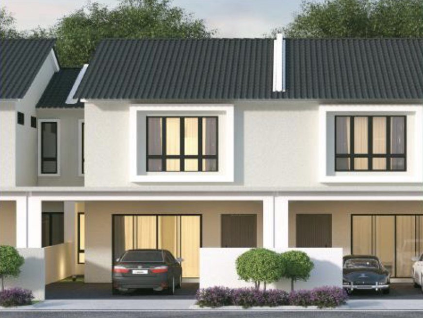 Taman Bistari Jaya, Nibong Tebal, Penang: terrace, artist's impression