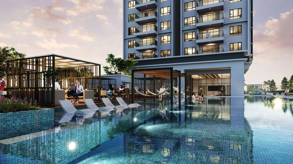 Tangen Residences North Kiara 50 m infinity lap pool, artist's impression