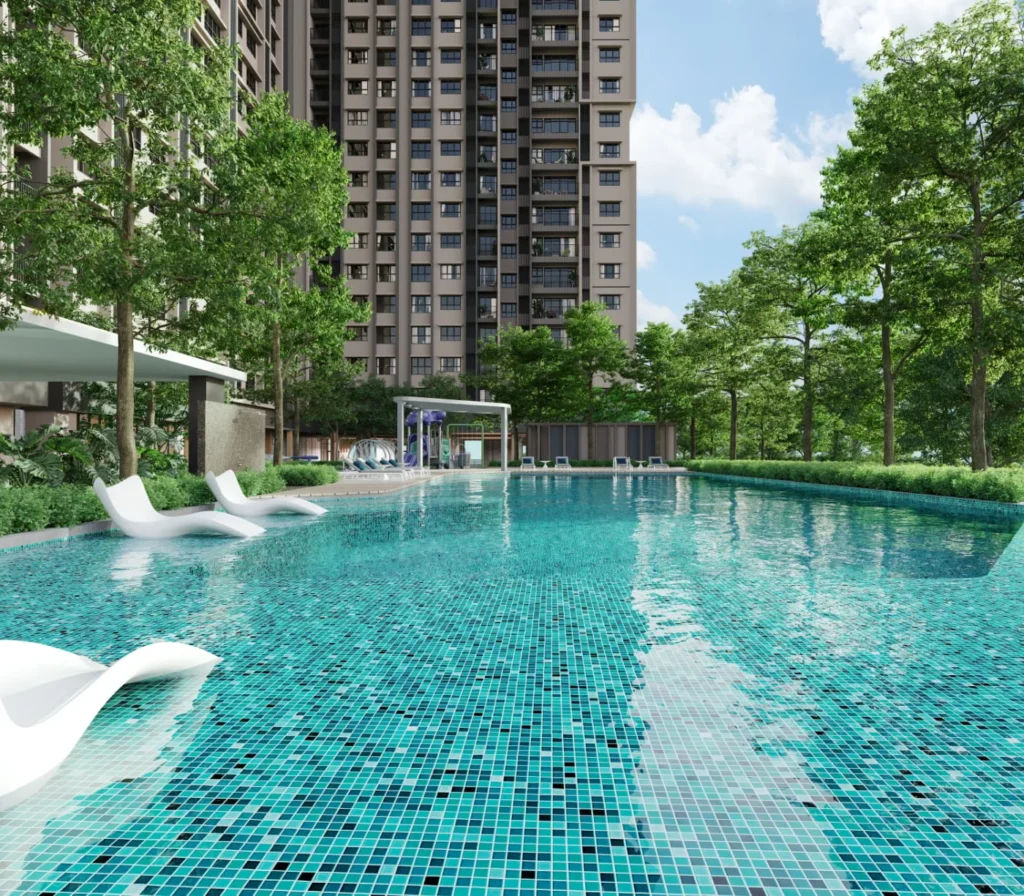 The Atera Phase 2 Petaling Jaya swimming pool, artist's impression