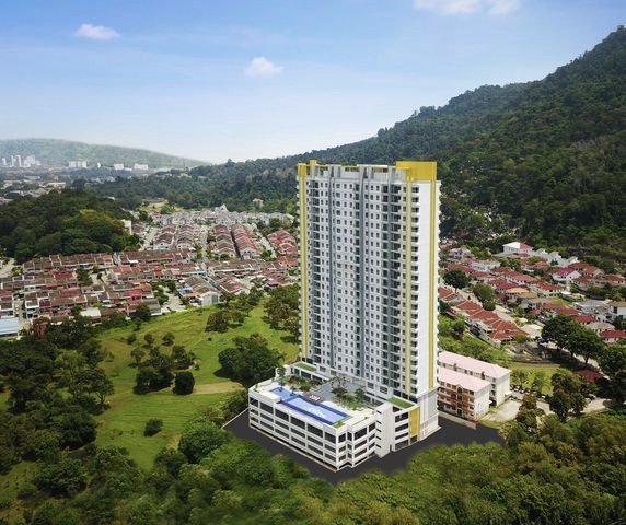 The Retreat Condominium, Bukit Mertajam, Penang: aerial artist's impression