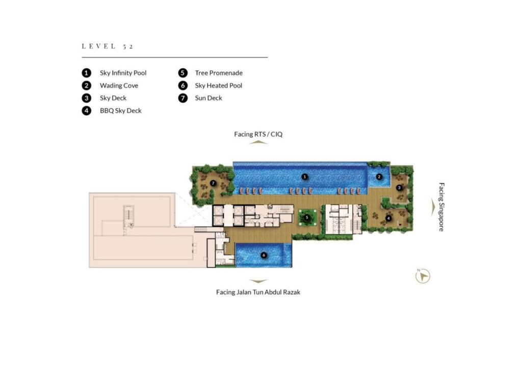 Aethera Residences Level 52 facilities plan