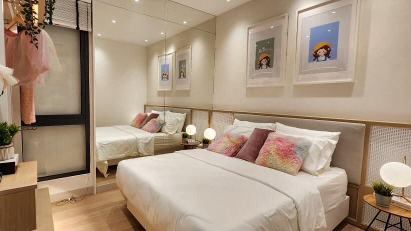 Aethera Residences show unit bedroom, actual photo