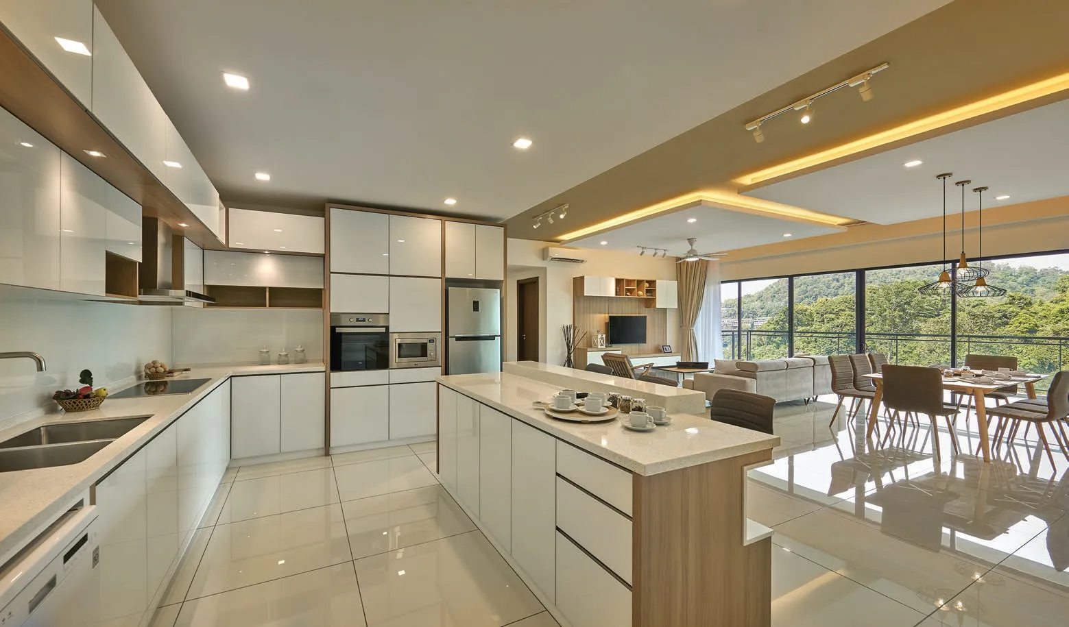Alila 2, Tanjung Bungah, Penang: show unit kitchen with island counter, for illustration only