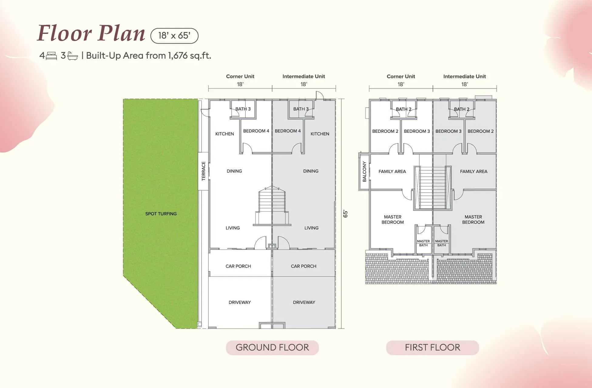 Allamanda @ Meridin East 1,676 sq ft floor plan