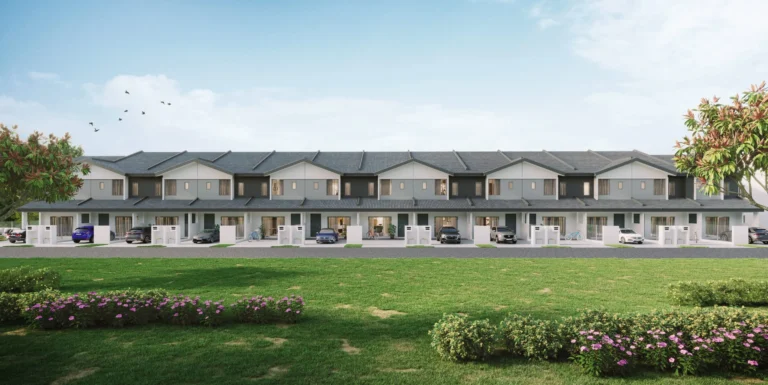 Allamanda @ Meridin East double-storey terrace front view, Pasir Gudang
