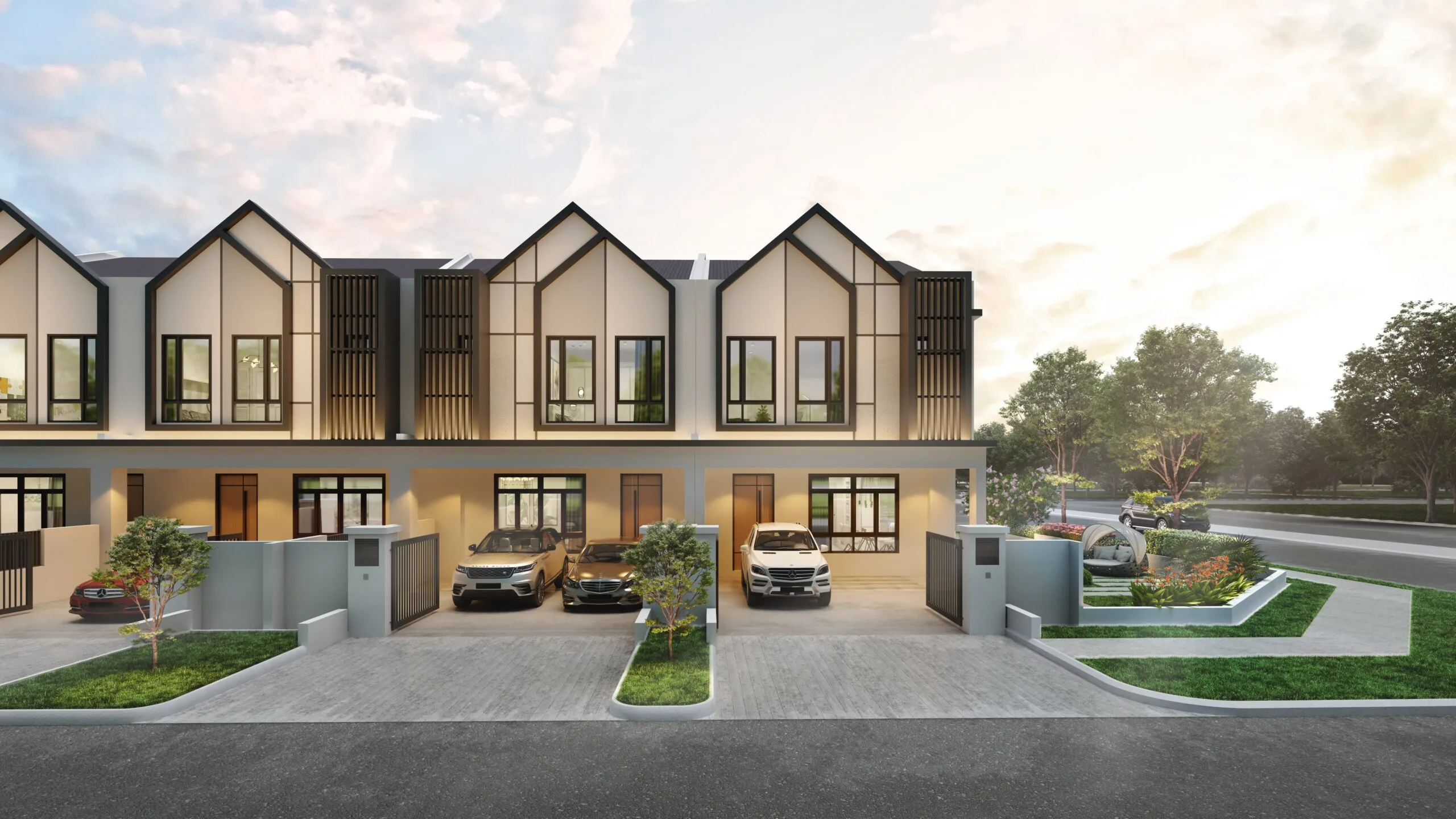 Astera at Impian Hills Type A two-storey terrace homes, artist impression