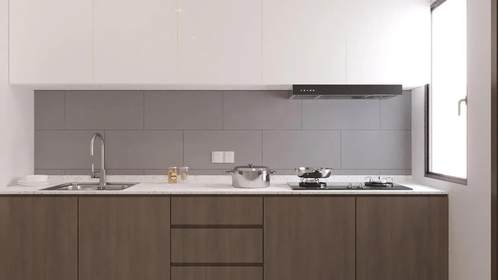 Aston Minka Residences, Bukit Mertajam: kitchen design concept