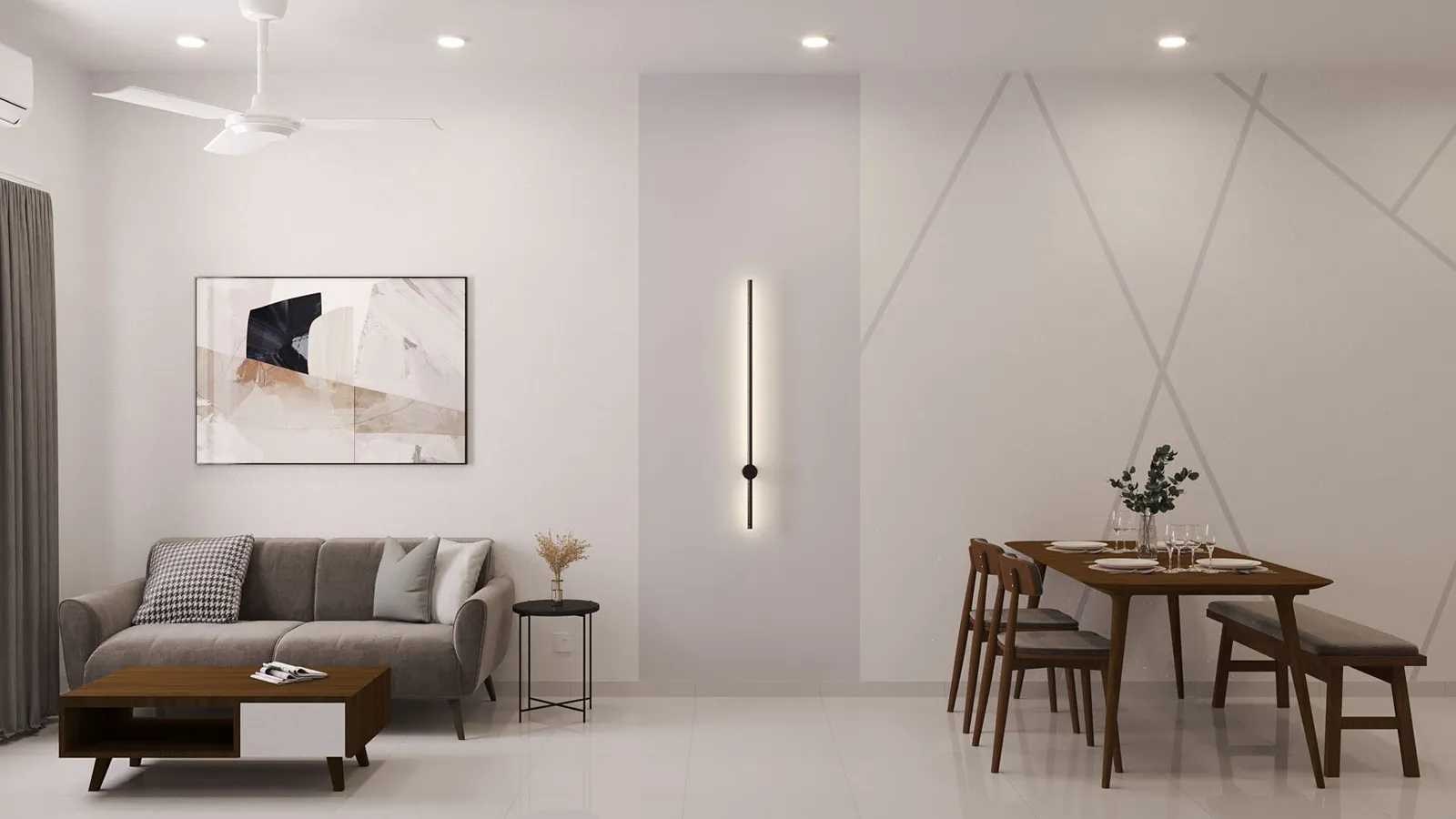 Aston Minka Residences, Bukit Mertajam: living area design concept