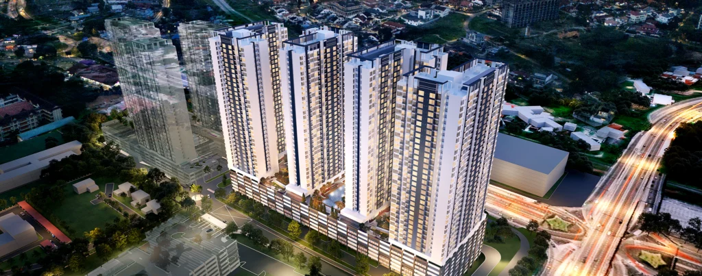 Artist's impression of Avenue Residences towers, MBW City, Johor Bahru