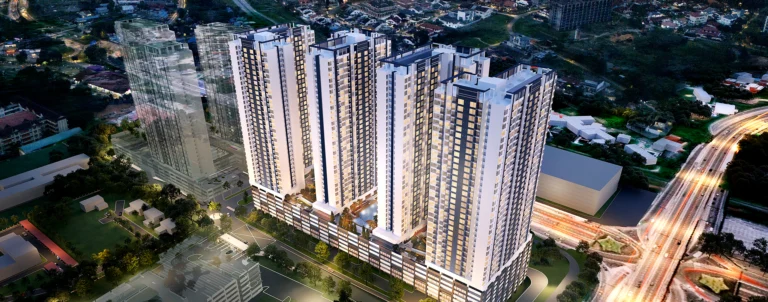 Artist's impression of Avenue Residences towers, MBW City, Johor Bahru