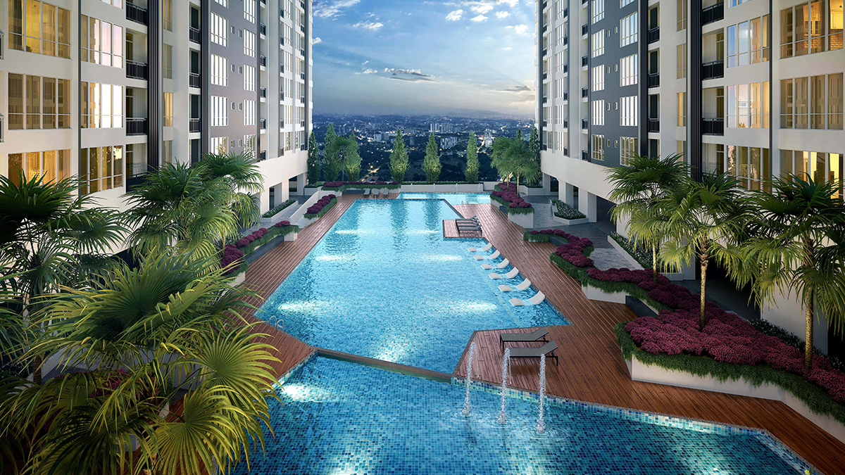 Swimming pool at Avenue Residences