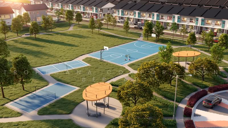 Park and court area render