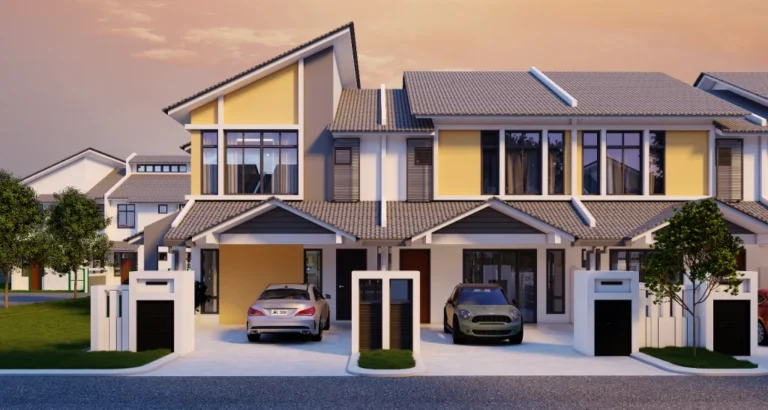 Bandar Tiram terrace homes in an earlier completed phase