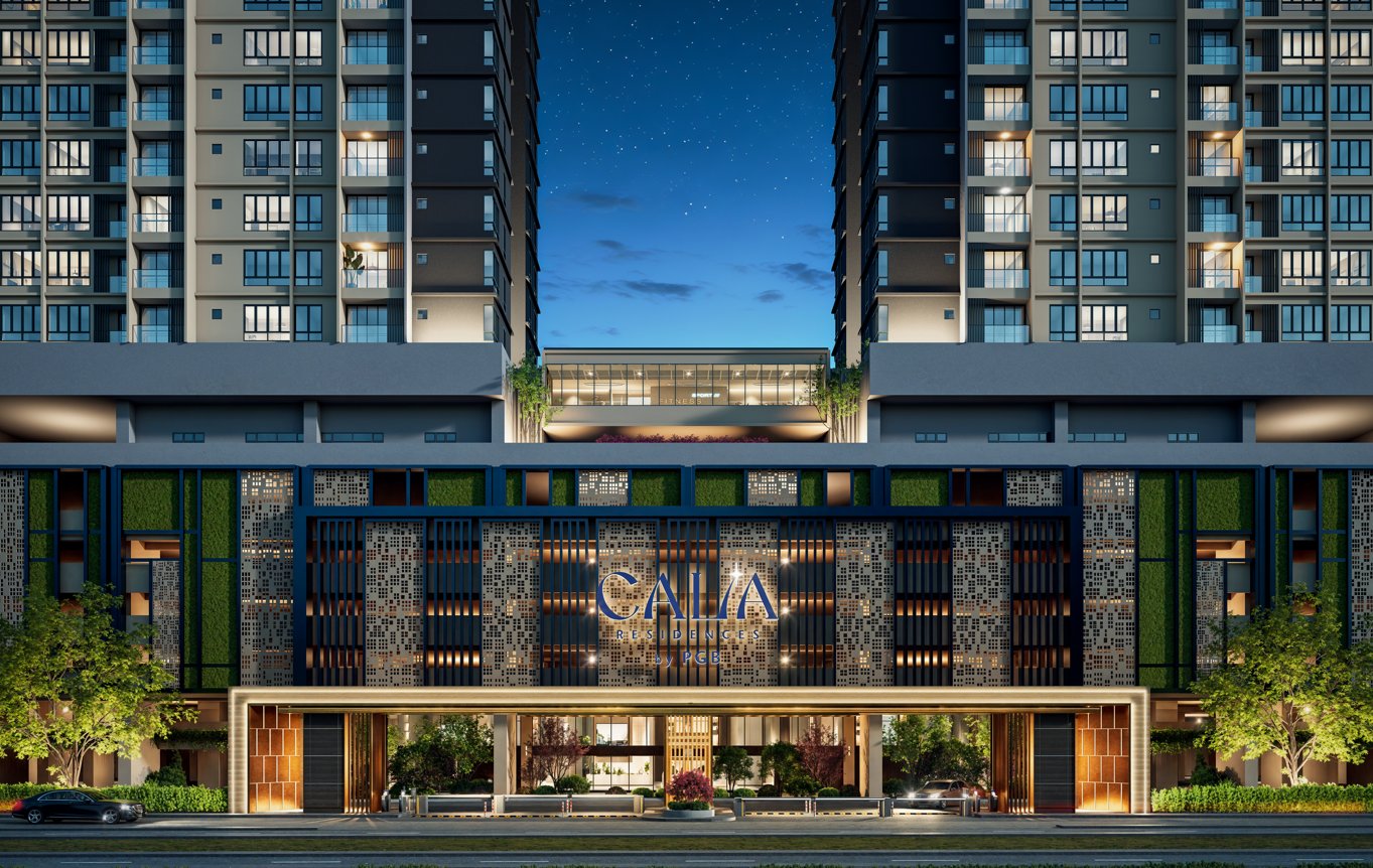 Calia Residences 入口和裙楼