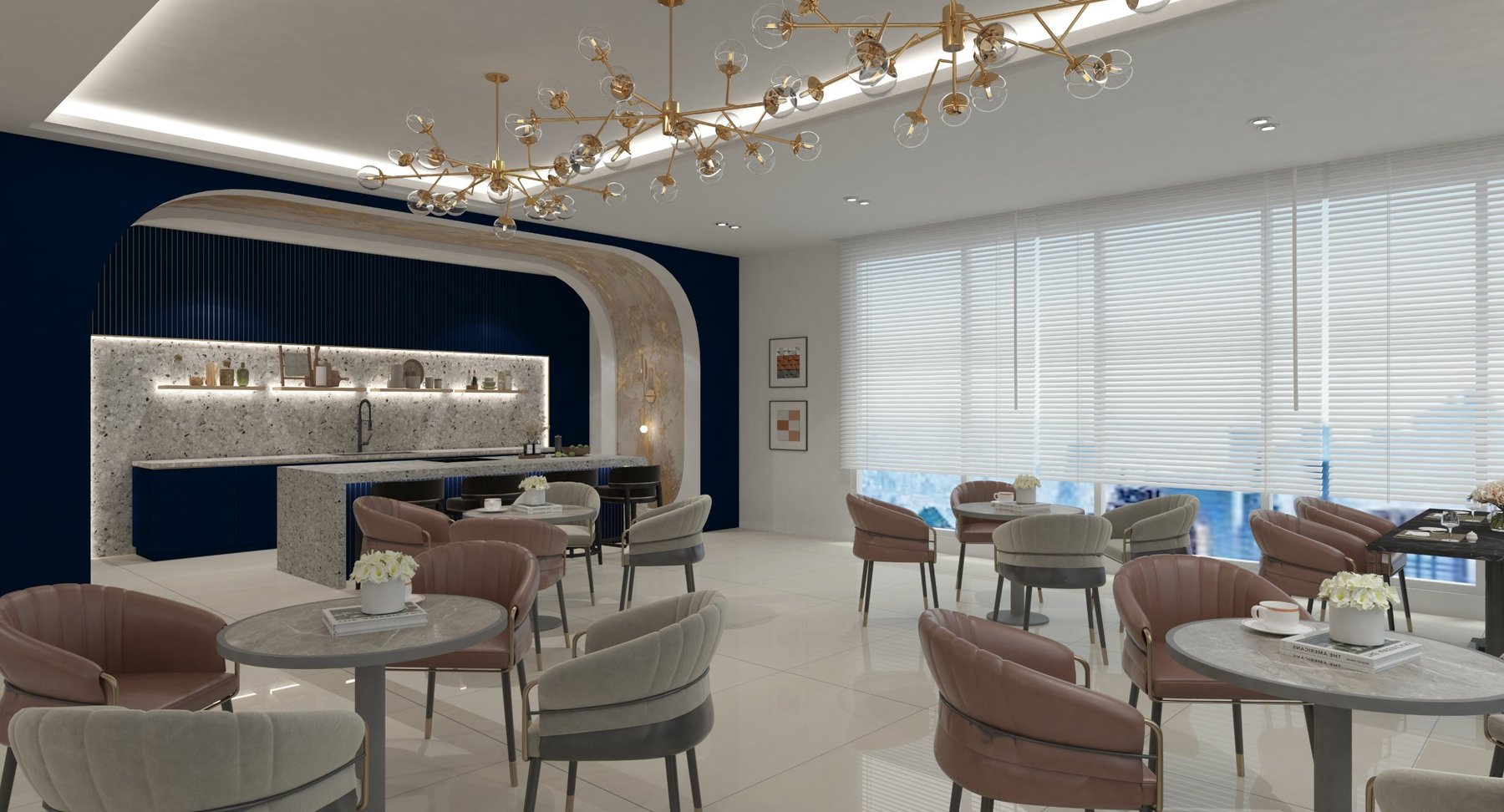 Calia Residences 休息厅和茶水间