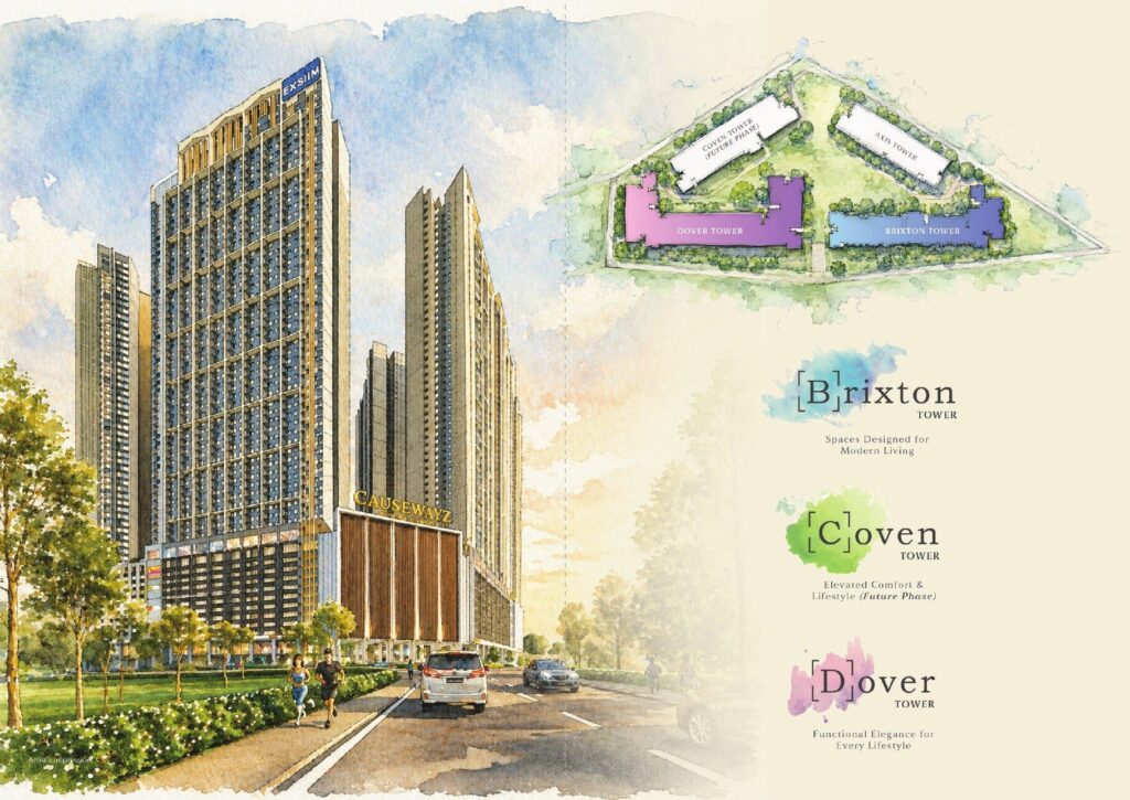 Causewayz Square Brixton, Coven and Dover towers