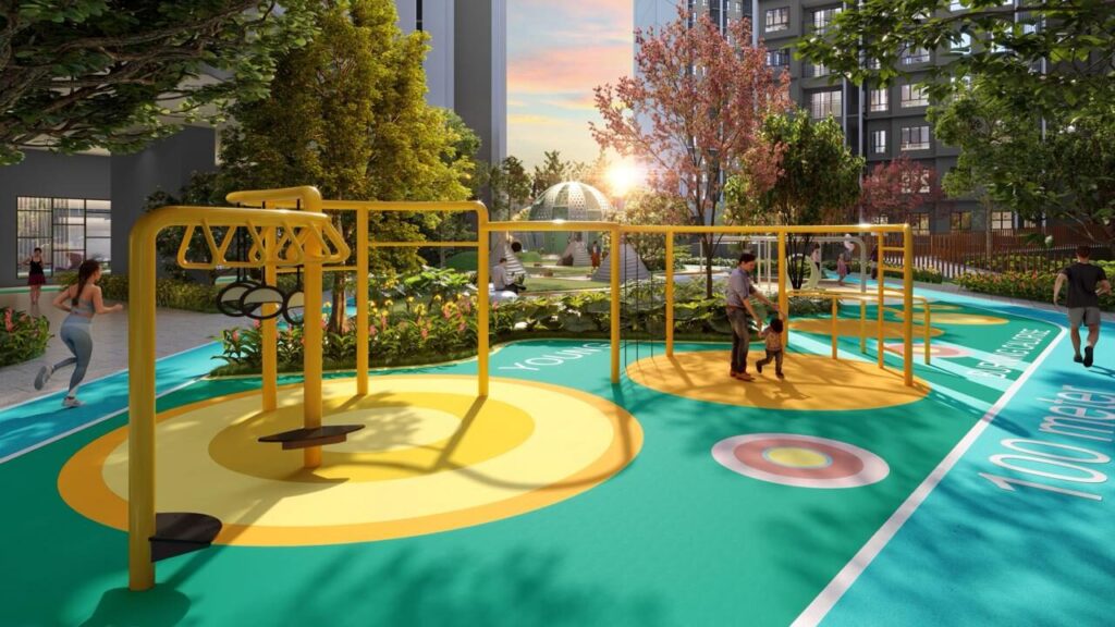 Causewayz Square playground and fitness area
