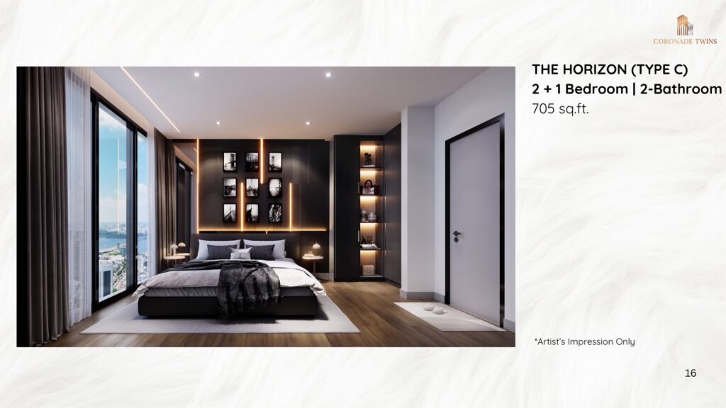 Coronade Twins The Horizon bedroom interior