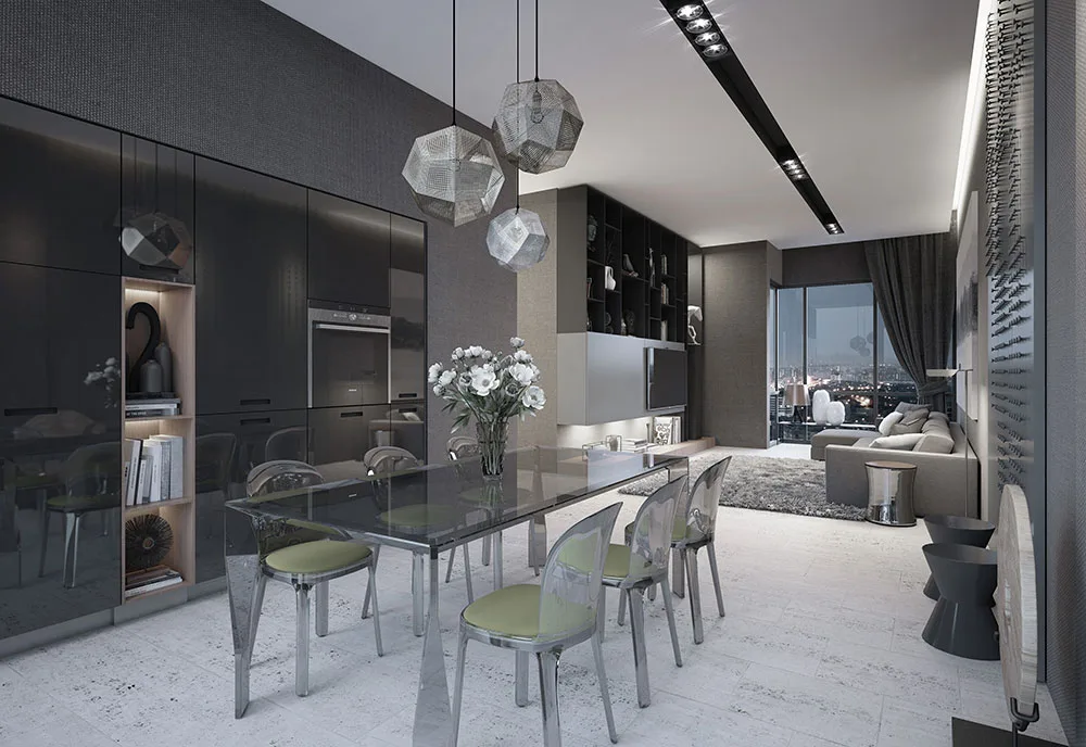 Elysia Park Residence 户型图：D 型，2 房 2 浴