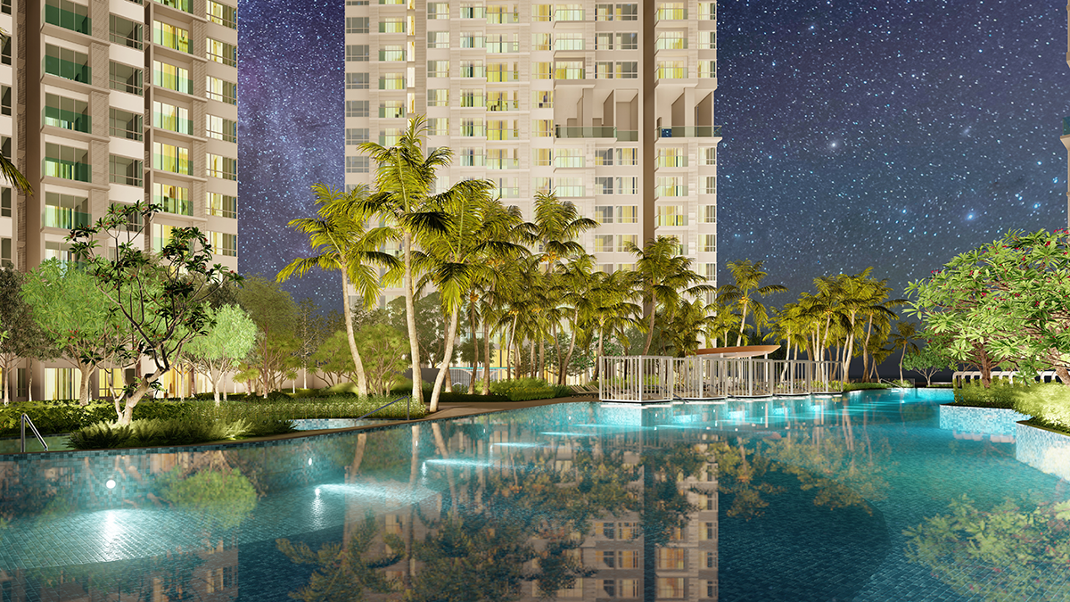 Podium B swimming pool at Florian Residences