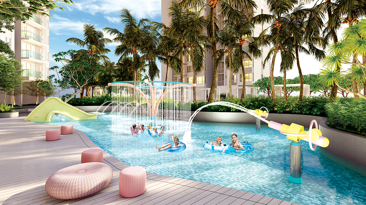 Podium B kids' lagoon at Florian Residences