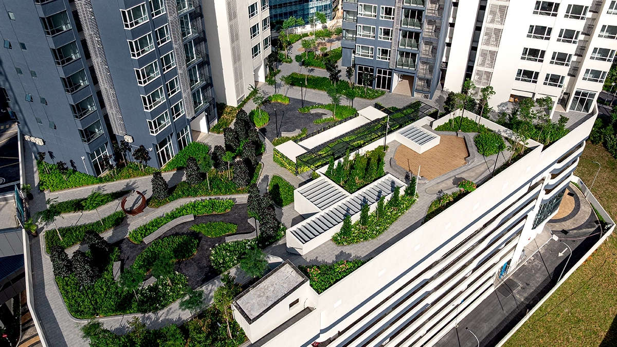 Podium A garden at Florian Residences