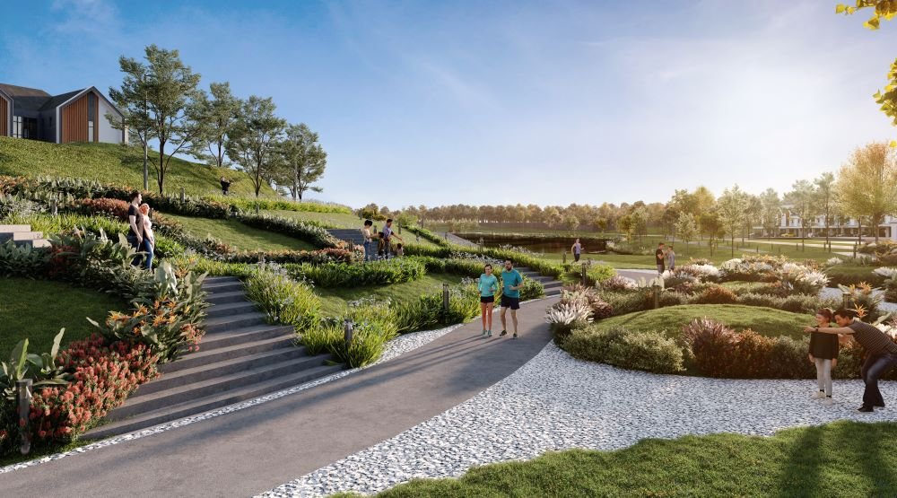 Central park walking trails render, Genting Indahpura U.Reka