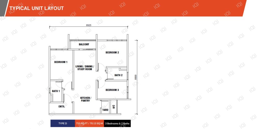 Gen Sphere floor plan, Type D