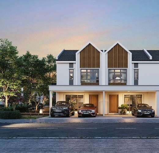 Double-storey terrace house render, Bayu Idaman, Genting Indahpura
