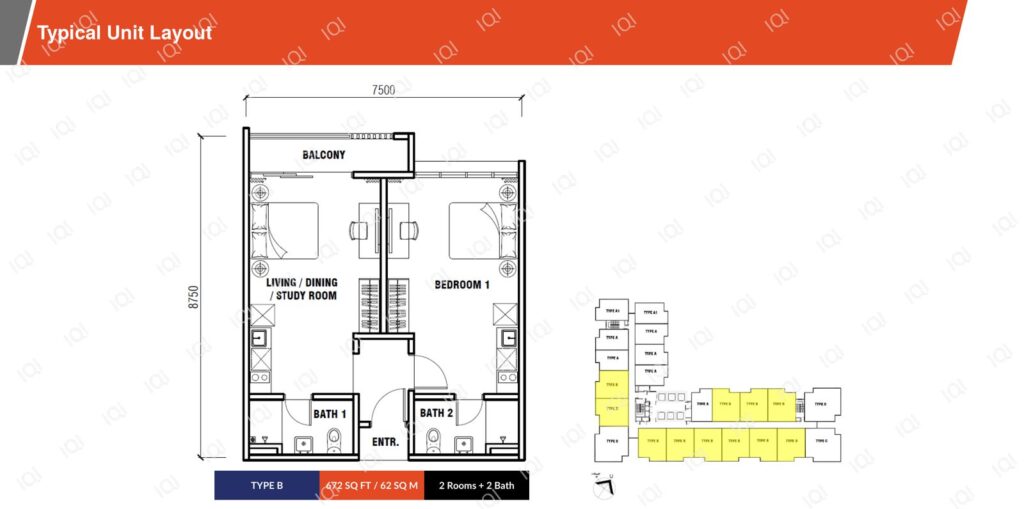 GenRise floor plan, Type B