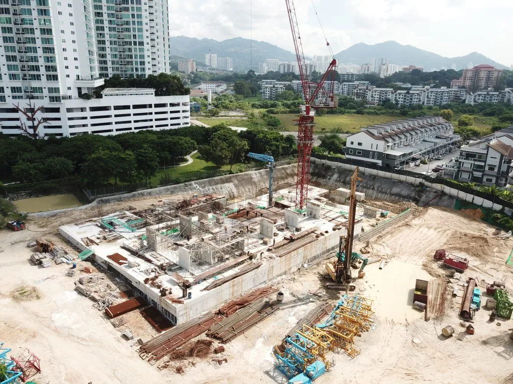 Goodwood Residence, Bayan Lepas: the building during construction (before completion in Feb 2026)