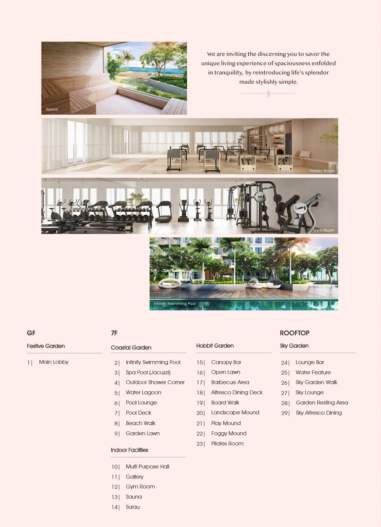 Grains Residences, Bukit Mertajam: facilities overview sheet