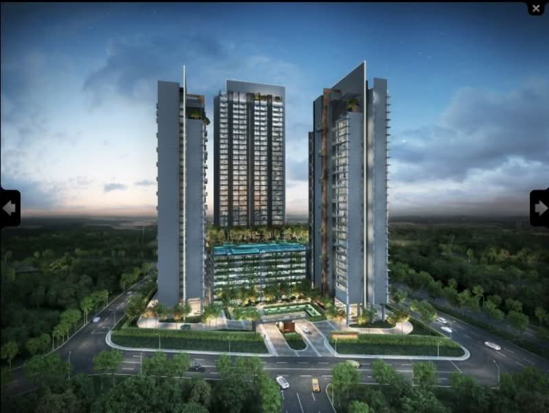 Grand Medini Residence pool deck and landscaped grounds
