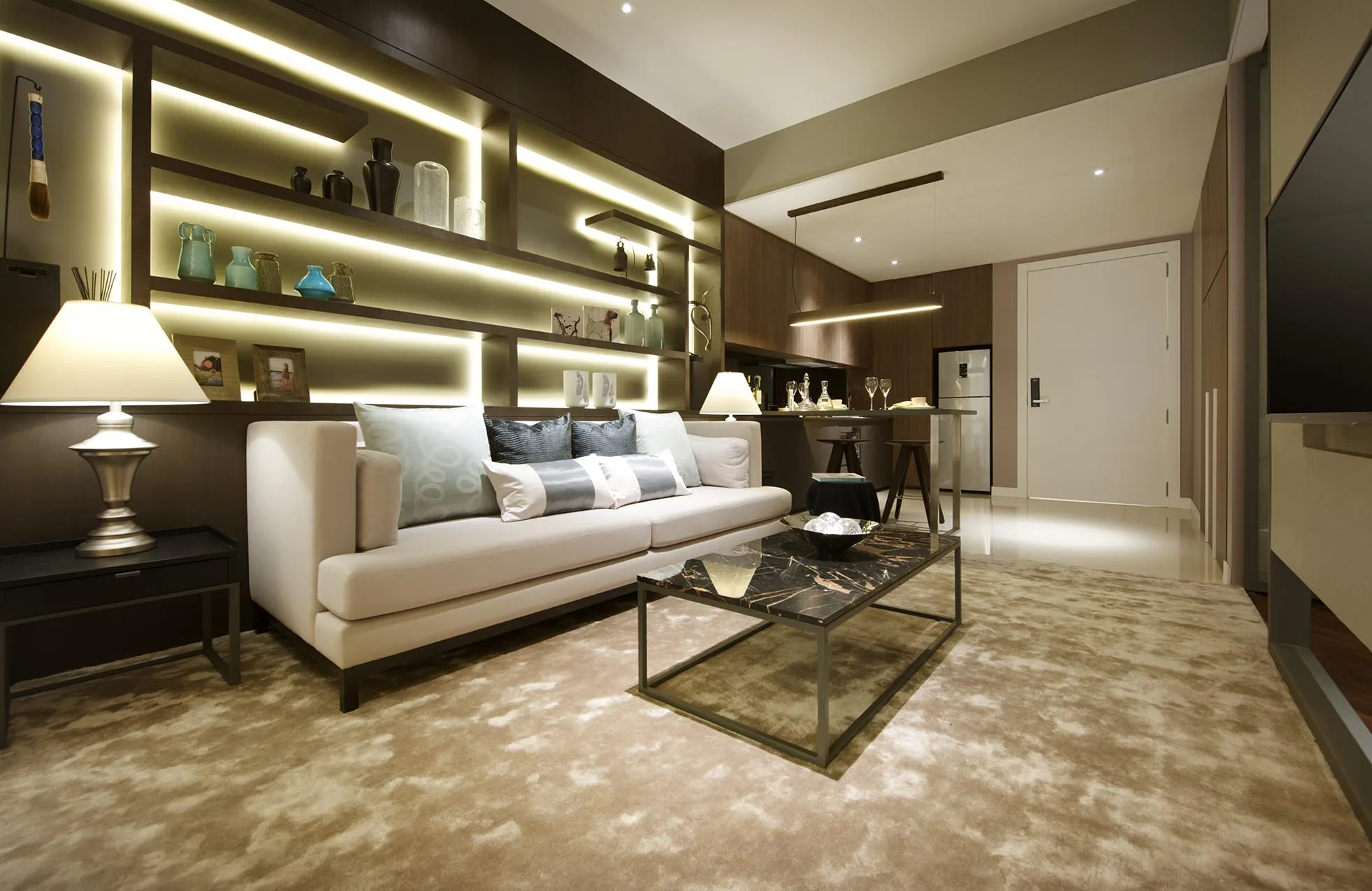 Grand Medini Residence show unit kitchen and dining