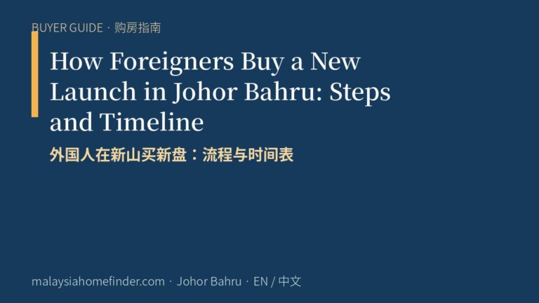How Foreigners Buy a New Launch in Johor Bahru: Steps and Timeline