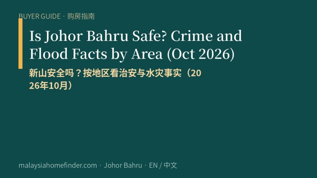 Is Johor Bahru Safe? Crime and Flood Facts by Area (Oct 2026)