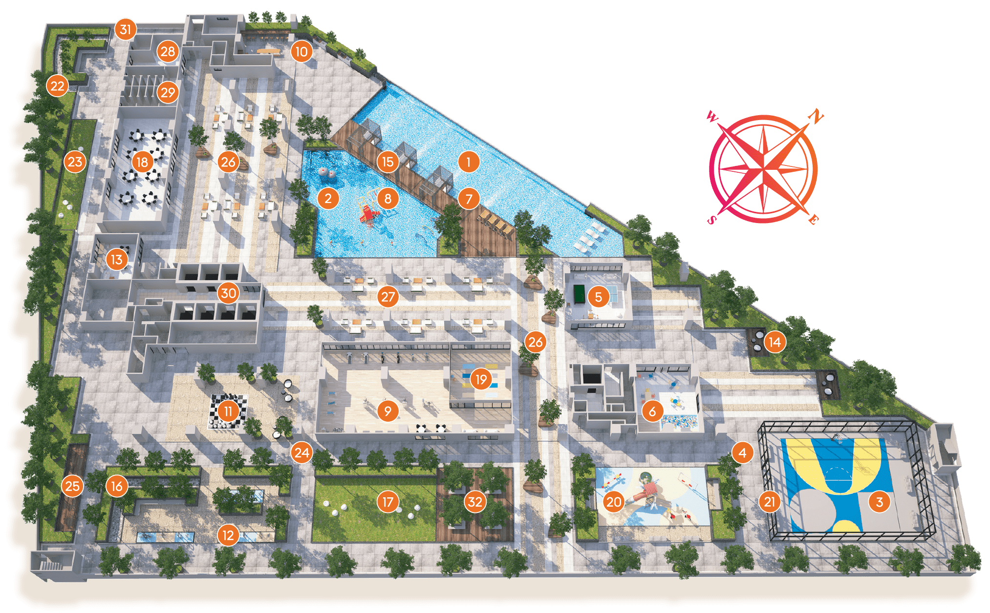 Iconic Harmony, Alma, Bukit Mertajam: Level 8 facilities plan